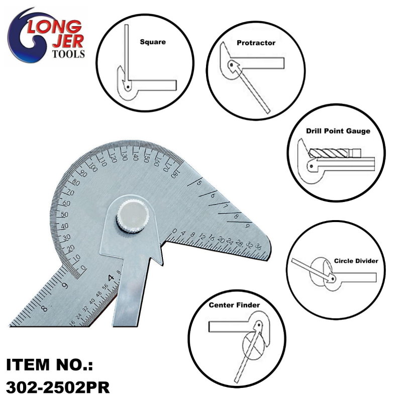 MULTI PROTRACTOR FOR MEASURING TOOLS
